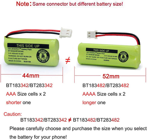 GEILIENERGY BT183342 BT283342 BT166342 BT266342 BT162342 BT262342 Battery Compatible with CS6114 CS6419 CS6719 AT&T EL52300 CL80112 CS6719-2 Cordl...