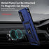 for Samsung Galaxy A15 5G Case with Slide Lens Cover, HD Screen Protector, Military Grade Drop Protection, Magnetic Rotated Ring Holder Kickstand ...