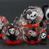 Black Skull Resin Dice,Skull Inclusion Polyhedral Dice Set,Role Playing Games Dice Set for D&D...