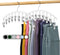 Legging Organizer for Closet, Metal Yoga Pants Hanger w/Rubber Coated 2 Pack w/10 Clips Hold 20 Leggings, Hangers Space Saving Hanging Closet Orga...