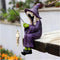 Fishing Witch Skeleton Garden Accessory, Mini Witch Fisher Sculpture Ornaments for Outdoor Garden Yard Lawn Pond Waterfalls Pool...