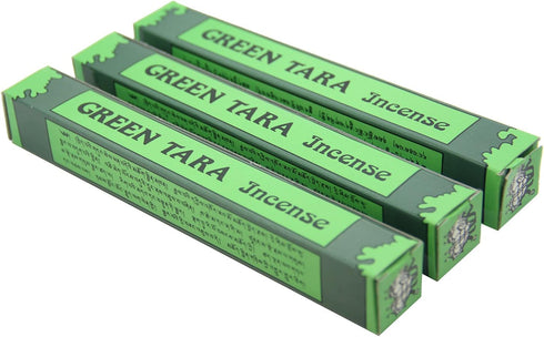 DharmaObjects 3 Box Tibetan Green Tara Incense Sticks (Small 42 Sticks)...