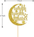 Gold Glitter Twinkle Twinkle Little Star Cake Topper/for Baby Shower/Gender Reveal/Baby 1st Birthday/Pregnancy Announcement Party Decorations...