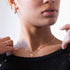 MEVECCO Paperclip Lock Safety Pin Pendant Choker Necklace for Women 18K Gold Filled Dainty Padlock Charm Oval Rectangle Thick Link Punk Choker Min...