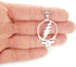 Stealie Necklace, 20" Chain, Pure 304 Stainless Steel, Grateful Dead Head Skull Lightening Bolt Charm Pendant with 20" (50.8cm) Snake Chain...