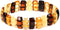 AMBERAGE Natural Baltic Amber Stretch Bracelet for Women - Hand Made from Polished/Certified Baltic Amber Beads...