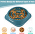 Slow Feeder Dog Bowls 2PCS, Anti-Slip Maze Puzzle Dog Feeding Bowls, Anti-Chocking and Interactive Dog Food Bowls, Bloat Stop Dog Bowls for Small ...
