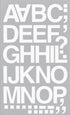 Chartpak Self-Adhesive Vinyl Capital Letters and Numbers, 1-1/2 Inches High, White, 45 per Pack (01046)...