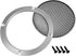 uxcell 6.5" Mounting Hole Diagonal Distance Speaker Grill Mesh Decorative Circle Woofer Guard Protector Cover Accessories Silver...
