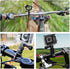 Mountain Bike Mount for GoPro Hero 12/11/10/9/8/7/6/5/4/3+, 360 Degree Rotation Aluminium Bike Handlebar Holder Bicycle Rack Adjuster for Action C...