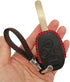 Alegender Hand Sew Leather Keyless Entry Remote Key Fob Case Skin Cover Protector for Honda 3+1 Buttons CRV Accord Civic Polit Remote Control...