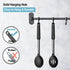 Pack of 2 Large Silicone Cooking Spoons,Non Stick Solid Basting Spoon,Heat-Resistant Kitchen Utensils for Mixing,Serving,Draining,Stirring (Black)...
