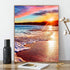 ACENGXI Beach Sunset Paint by Numbers Beach Paint by Numbers Sunset DIY Canvas Paint by Numbers Sea Acrylic Painting by Numbers Sunset Beach Paint...