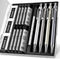Four Candies 0.5mm Mechanical Pencil Set with Case - 4PCS Metal Mechanical Pencils, 8 Tubes HB #2 Lead Refills, 3PCS 4B Erasers and 9PCS Eraser Re...