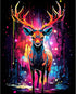 Tucocoo Graffiti Deer Paint by Number for Adults, DIY Digital Oil Painting Kits on Canvas with Brushes and Acrylic Pigment, Animal Realistic Carto...