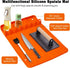 Silicone Griddle Tools Mat for Blackstone,Silicone Spatula Mat with Drip Pad,Grill Side Shelf Mat BBQ Caddy Utensils Holder for Outdoor Grill Kitc...