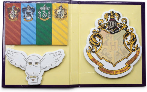 Harry Potter Hogwarts Sticky Note and Sticky Tab Box Set | Work Memo Notepad Stationery Paper, Home School Supplies For College Business | Wizardi...