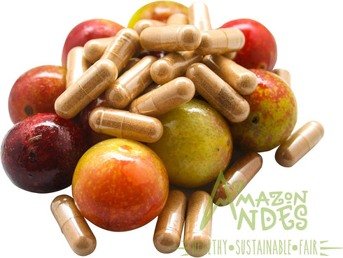 Camu Camu Capsules l Powerful Vitamin C Source l Immune System Booster l Organic and Fairtrade Certified l 100 Vegan Pills l 1500mg per Serving l ...