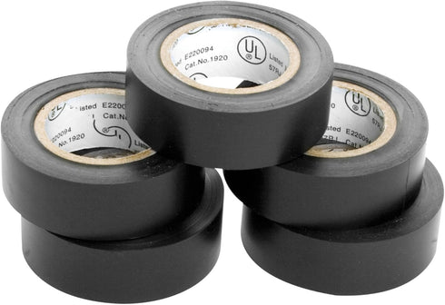 Performance Tool W548 5pk Black Electrical Tape...