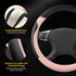 Cute Steering Wheel Cover for Women Girl, Breathable, Anti-Slip, Odourless Car Interior, Soft PU Leather Universal Car Accessory for Diverse Cars?...