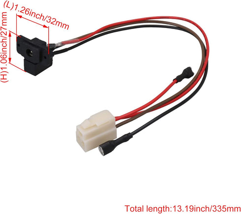 Mxfans Ride On Car Accessory Power Charging Interface Socket 3 Pin Type Interface Length 335mm...