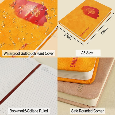 Fanery Sue Journal for Women & Men Tree of Life Journals for Writing with Pen, A5 College Ruled Lined Writing Personal Diary Notebooks 180° Lay Fl...