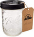 Jarmazing Products Mason Jar Toothbrush Holder – Black – with 16 Ounce Ball Mason Jar – Made from Rust-Proof Stainless Steel...
