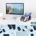 Adjustable Universal Multi Device Organizer Dock Stand Holder, Tablet Cell Phone Desktop Stand for iPhone Samsung Galaxy Google Nexus Kindle (Blac...