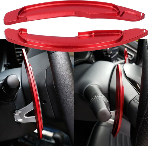Steering Wheel Shift Paddle Extended, Red Steering Wheel Paddle Shifter Extension Fit for Mitsubishi Lancer Evo X 10 Outlander 2008?2016...