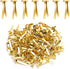 150pcs Paper Clips for Crafts, 0.31x0.98in Shiny Smooth Round Head Split Pins for Paper Crafts Brads Paper Fasteners for Scrapbooks Brass Fastener...
