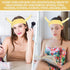 Face Wash Headband, Palm and Snail Spa Hair Bands Makeup Headbands Women Cartoon Cute Coral Fleece Elastic Headband Creative Hair Accessories for ...
