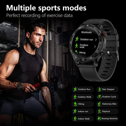 Bebinca GT2 Pro Smart Watch for Men (Make/Receive Call), SpO2/Real-time Heart Rate/Sleep Monitor/Voice Assistant Fitness Tracker, Built-in MP3 Pla...