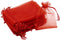 100Pcs Small Organza Bags 3x4 Inch, Red Drawstring Christmas Candy Gift Bags, Baby Shower Favor Bag Mesh Jewelry Pouches...