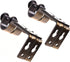Ogrmar Bronze Color Heavy Duty Curtain Rod Brackets for 3/4 or 5/8 Inch Rod 4 Pack (Bronze)...
