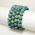Synthesis Colour Malachite Beads Beautiful Fashion Round Stone Beads for DIY Jewelry Making 15" (10mm, Blue- Gold - Black)...