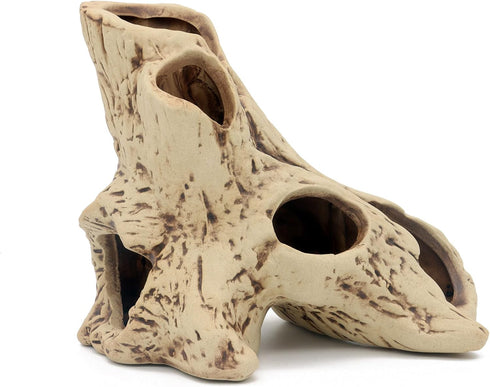 ALEGI Aquarium Tree Stump Hole for Betta Fish Toys,Rock Cave Cichlid Stone Betta Fish Accessories 10, 20 Gallon Fish Tank Decorations, Aquarium Ro...