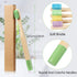 10 Pieces Kids Bamboo Toothbrush Natural Soft Bristle Toothbrush Wooden Toothbrushes Toddlers Adults Natural Wood Organic Toothbrush BPA-Free Colo...