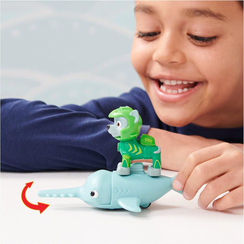Paw Patrol, Aqua Pups Rocky and Sawfish Action Figures Set, Kids Toys for Ages 3 and up...