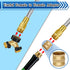 Short Water Hose 3 feet, 3/4'' GHT Female to Male Metal Water Hose, 3ft Garden Hose with Female to Female Metal Connector, Flexible & Lightweight ...