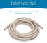 Senville 20 Ft Drain Hose Line for Mini Split Air Conditioner Ductless Heat Pump...