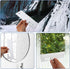 White Silicone Squeegee with Hanging Hook Mini Soft Window Squeegee Shower Small Scraper Squeegee Water Blade Glass Cleaning Squeegee for Shower D...