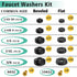 158 Pcs Faucet Rubber Washers and Garden Hose Gasket Assortment Kit for Assorted Outdoor Faucets Stem Worn and Plumbing Garden Shower Hose Washer ...