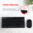 Perixx PERIDUO-712B ES Wireless Keyboard and Mouse Combo - Black - Español QWERTY...