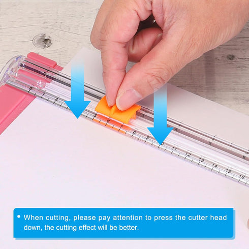 PATIKIL 12 Inch Paper Cutter, 2 Pcs Portable Paper Trimmer Slicers Scrapbooking Tool for A4 Size Paper Craft Paper Photo Cardstock, Black...