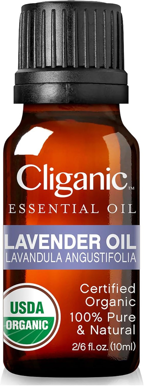 Cliganic Organic Lavender Essential Oil - 100% Pure Natural Undiluted, for Aromatherapy Diffuser | Non-GMO Verified (Packaging May Vary)...