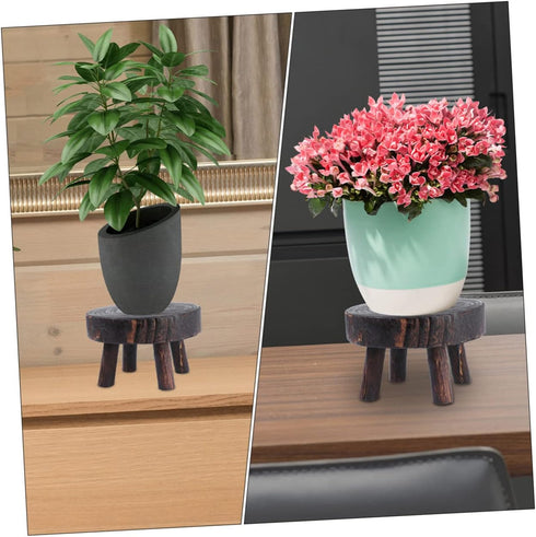 1pc Flower Pot Stand Outdoor Plant Rack Home Accents Decor Outdoor Decoration Freestanding Ladder Shelf Wood Plant Stand Wood Plant Stool Wooden O...