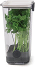 ProKeeper Herb Keeper – 1-Piece, White, with Removable Silicone Drain Plug, BPA-Free Plastic...
