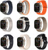 amBand Metal Case Screen Protector for Apple Watch Ultra 2/Ultra 49mm, W3 Rugged Bumper Thin Frame + 9H Tempered Glass Film + Ceramic-Like Back Co...