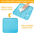 Ptlom 2 Pack Dog Food Mat Non-Slip Dog Bowl Mats for Food and Water, High-Lips Pet Placemat Waterproof Dog Feeding Mat Prevent Messy Spills, Silic...
