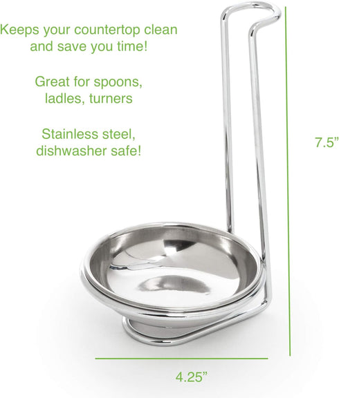 Fox Run 5612 Vertical Spoon Holder 7.5 inches Stainless Steel...